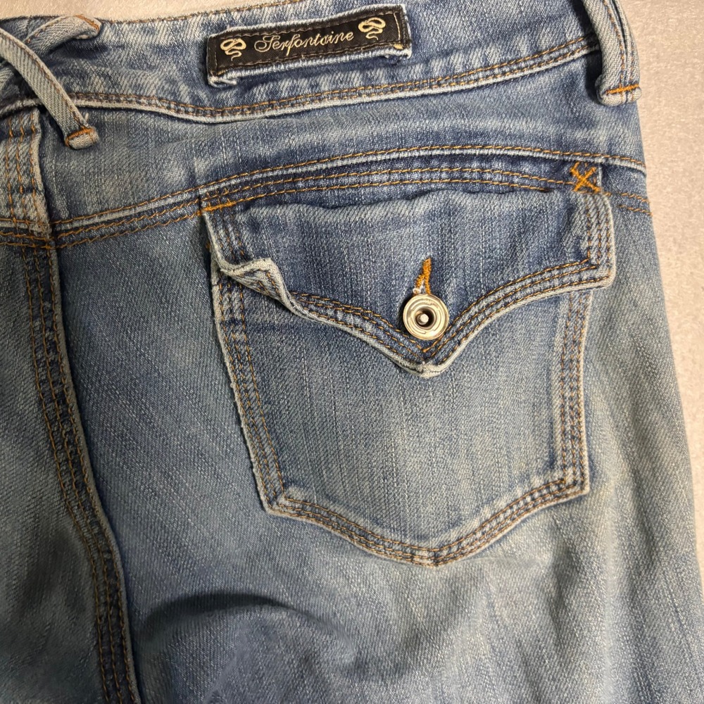Serfontaine XFIT Bootcut Jeans Women's 28 Blue Made in California - Picture 14 of 16